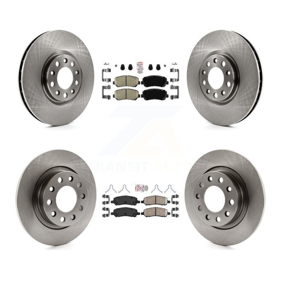 Front Rear Ceramic Pads And Disc Brake Rotors Kit For 2013-2016 Dodge Dart K8A-106361