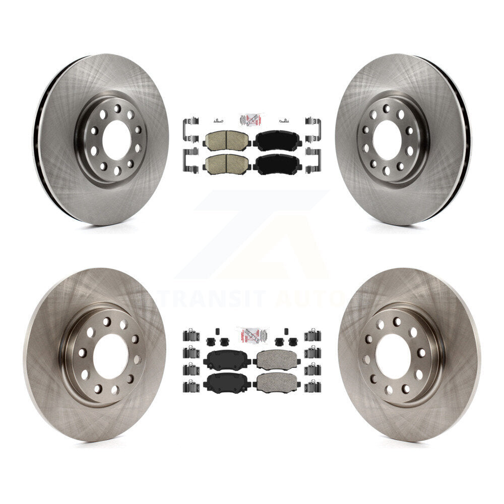 Front Rear Ceramic Pad & Brake Rotor Kit For Chrysler 200 With 305mm Diameter K8A-106363