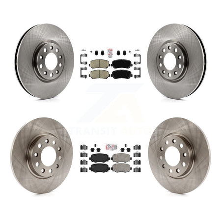 Front Rear Ceramic Pad & Brake Rotor Kit For Chrysler 200 With 305mm Diameter K8A-106365