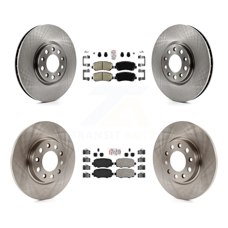 Front Rear Ceramic Pad & Brake Rotor Kit For Chrysler 200 With 305mm Diameter K8A-106365