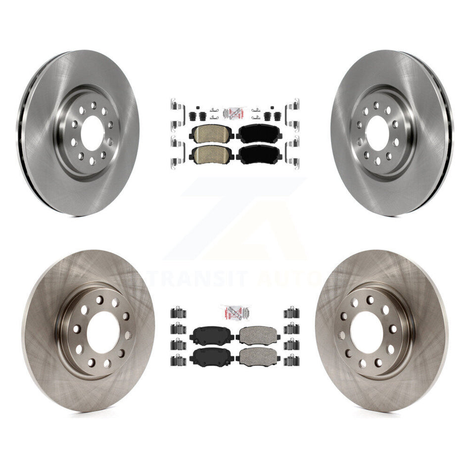 Front Rear Ceramic Pad & Brake Rotor Kit For Chrysler 200 With 330mm Diameter K8A-106366