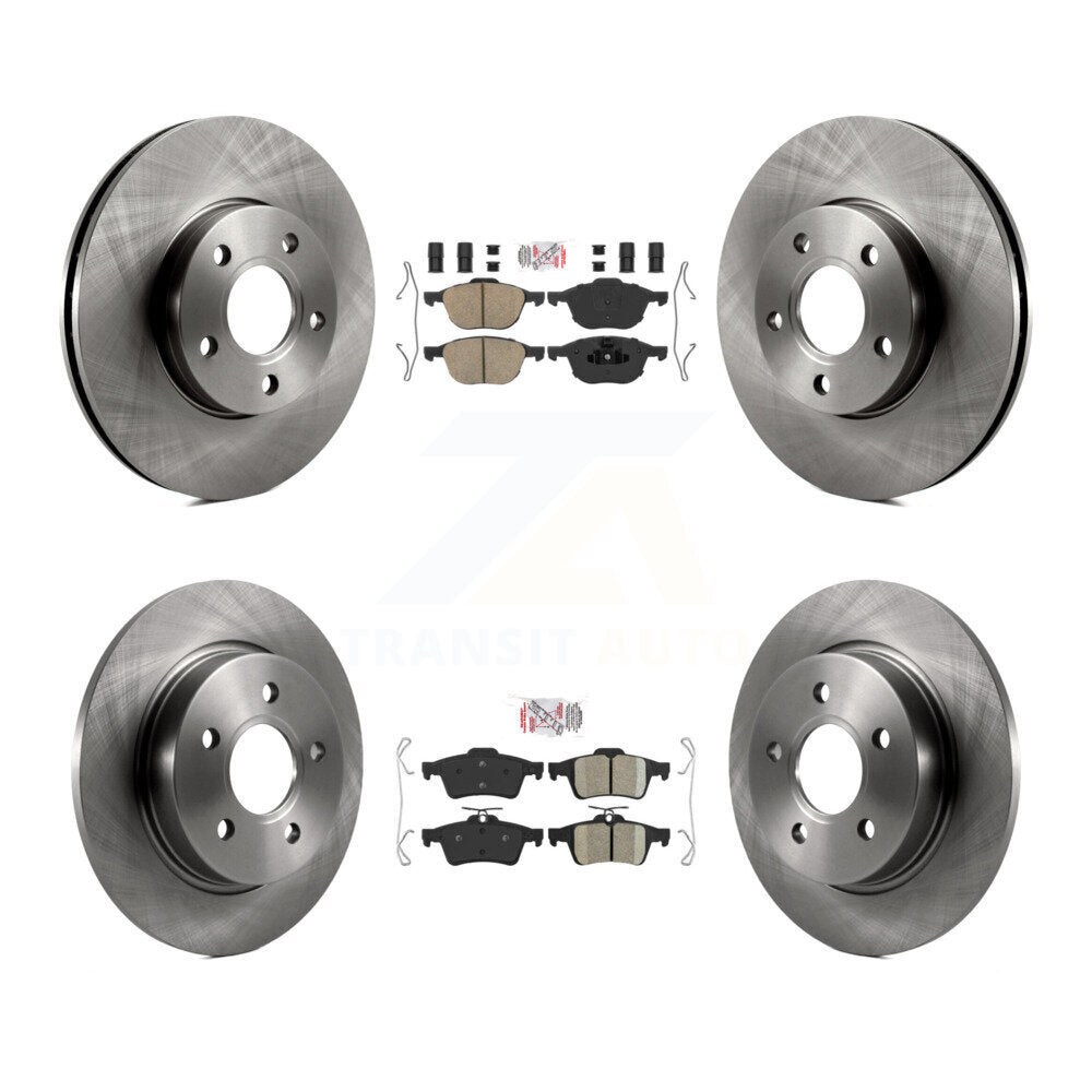 Front Rear Ceramic Pads And Disc Brake Rotors Kit For Ford Focus K8A-106391