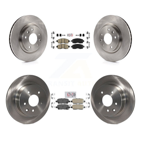 Front Rear Ceramic Pads And Disc Brake Rotors Kit For Nissan LEAF K8A-106393