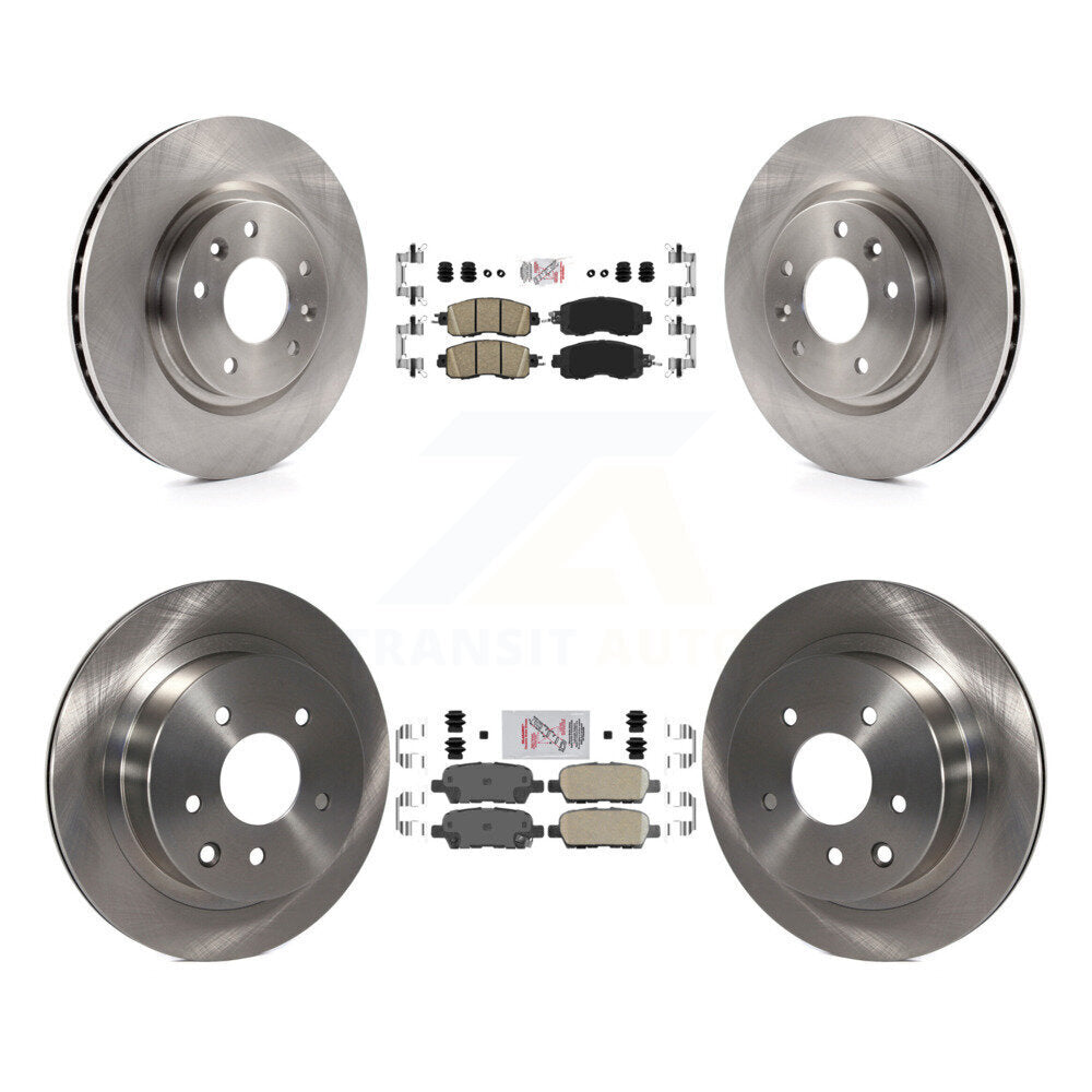 Front Rear Ceramic Pads And Disc Brake Rotors Kit For Nissan LEAF K8A-106394