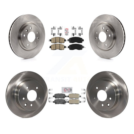 Front Rear Ceramic Pads And Disc Brake Rotors Kit For Nissan LEAF K8A-106395