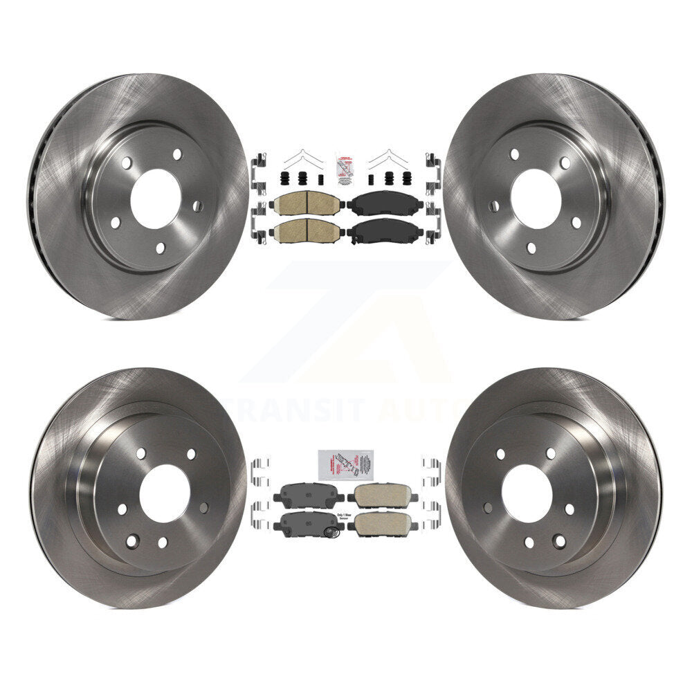Front Rear Ceramic Pads And Disc Brake Rotors Kit For Nissan LEAF K8A-106399