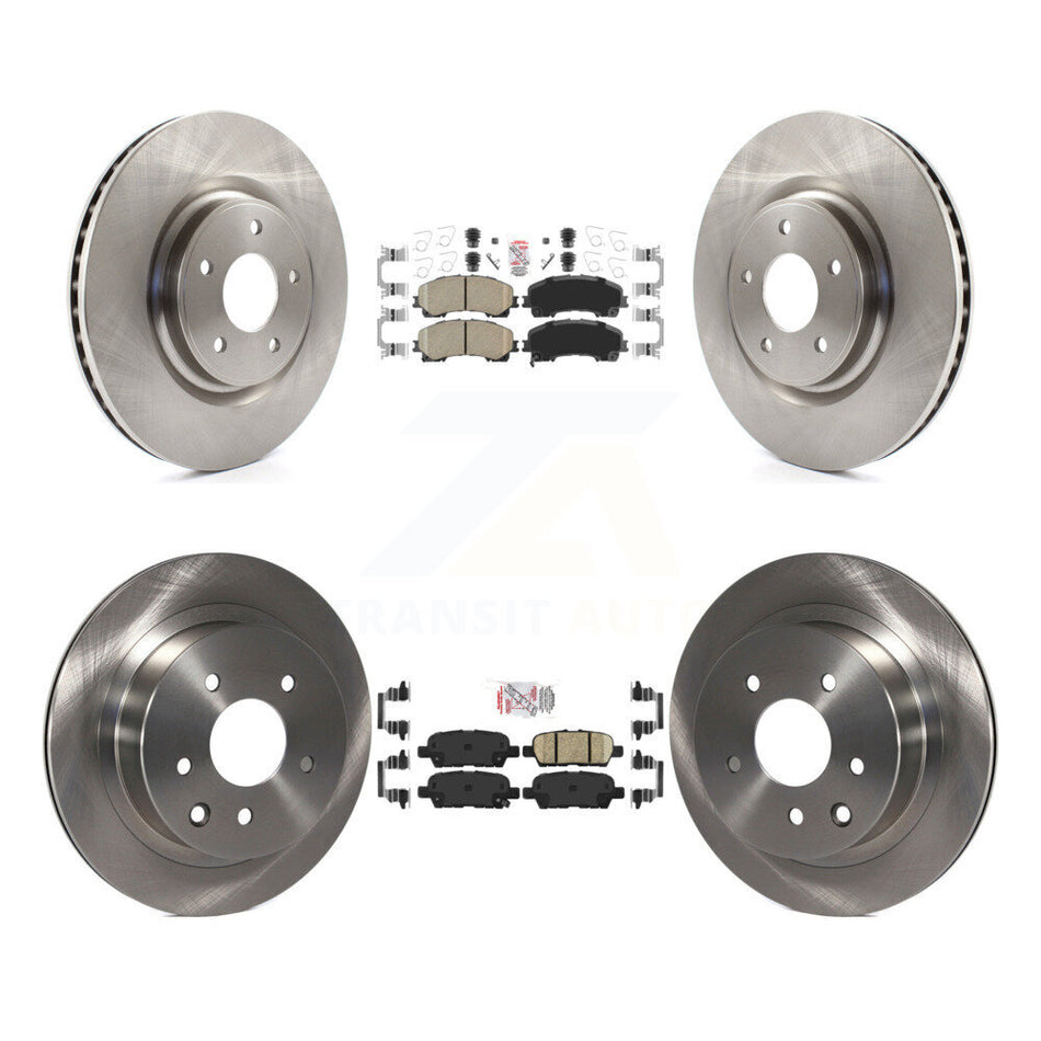 Front Rear Ceramic Pads And Disc Brake Rotors Kit For Nissan Rogue K8A-106401