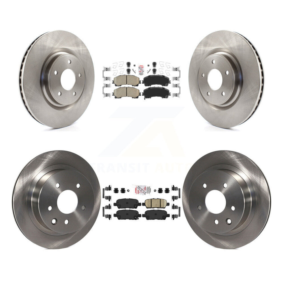 Front Rear Ceramic Pads And Disc Brake Rotors Kit For Nissan Rogue K8A-106402