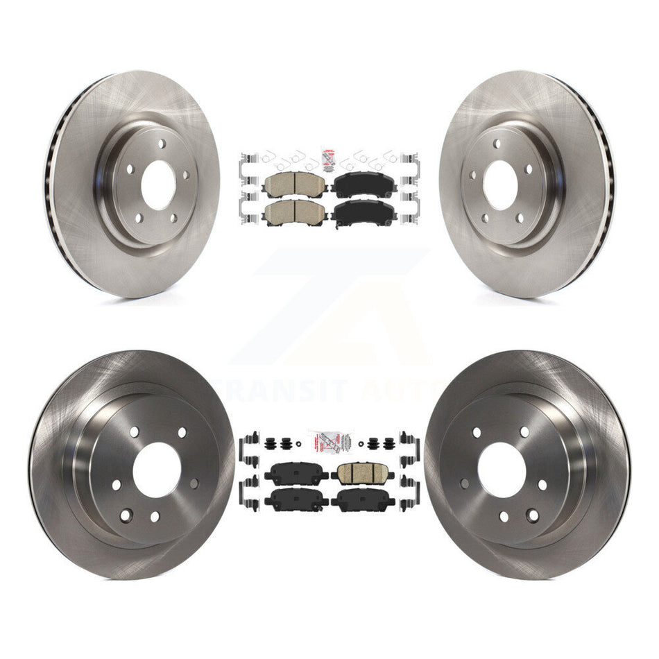 Front Rear Ceramic Pads And Disc Brake Rotors Kit For Nissan Rogue K8A-106404