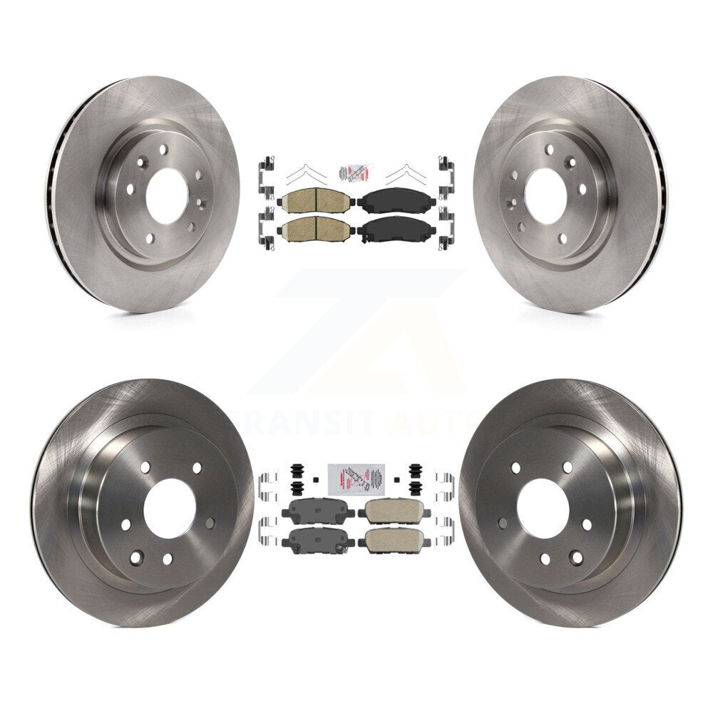 Front Rear Ceramic Pad Brake Rotors Kit For 15 Nissan LEAF Vehicles Manufactured In Japan K8A-106406