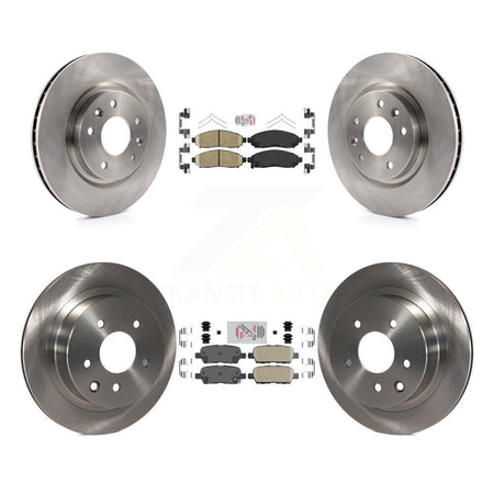 Front Rear Ceramic Pad Brake Rotors Kit For 15 Nissan LEAF Vehicles Manufactured In Japan K8A-106406