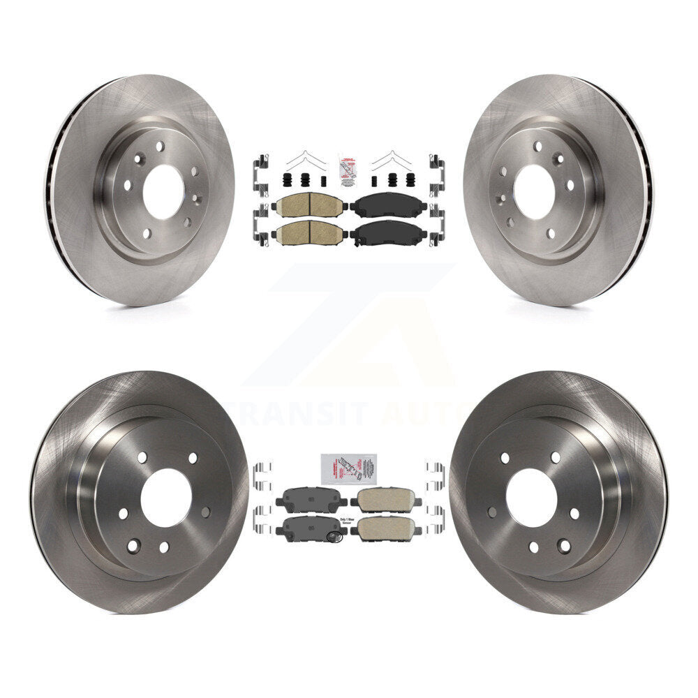 Front Rear Ceramic Pad Brake Rotors Kit For 15 Nissan LEAF Vehicles Manufactured In Japan K8A-106407