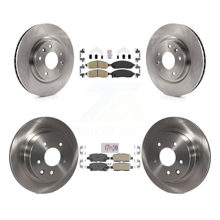 Front Rear Ceramic Pad Brake Rotors Kit For 15 Nissan LEAF Vehicles Manufactured In Japan K8A-106407