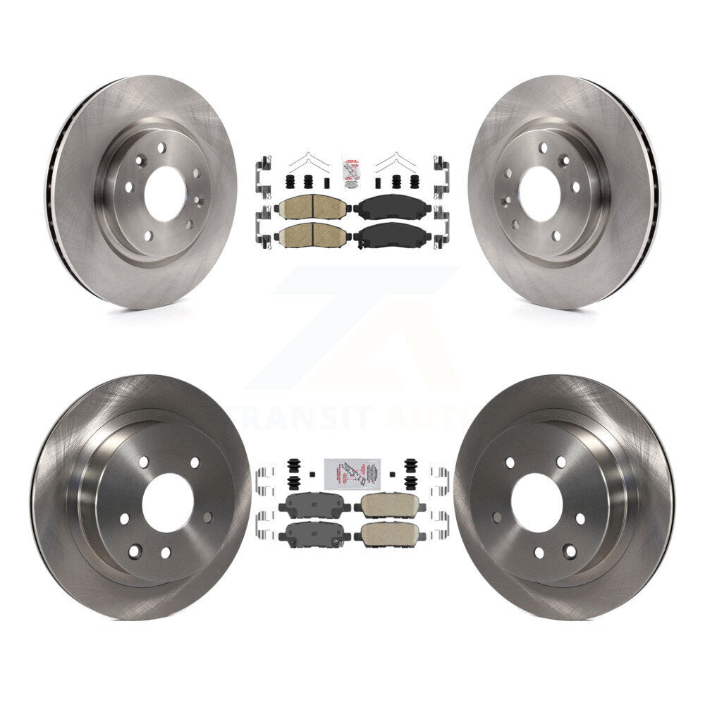 Front Rear Ceramic Pad Brake Rotors Kit For 15 Nissan LEAF Vehicles Manufactured In Japan K8A-106408