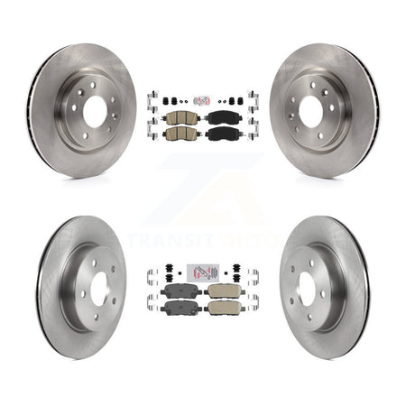 Front Rear Ceramic Pad & Brake Rotor Kit For 2017 Nissan LEAF With Electric Parking K8A-106410