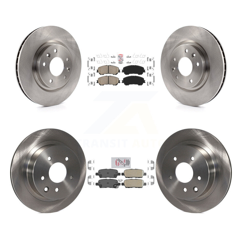 Front Rear Ceramic Pads And Disc Brake Rotors Kit For Nissan Rogue Sport Qashqai K8A-106413