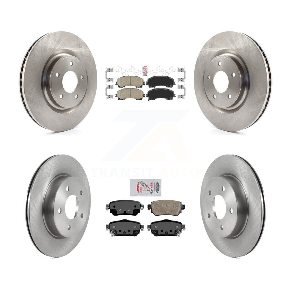 Front Rear Ceramic Pad Brake Rotors Kit For Nissan Rogue FULL HYBRID EV-GAS (FHEV) engine K8A-106418