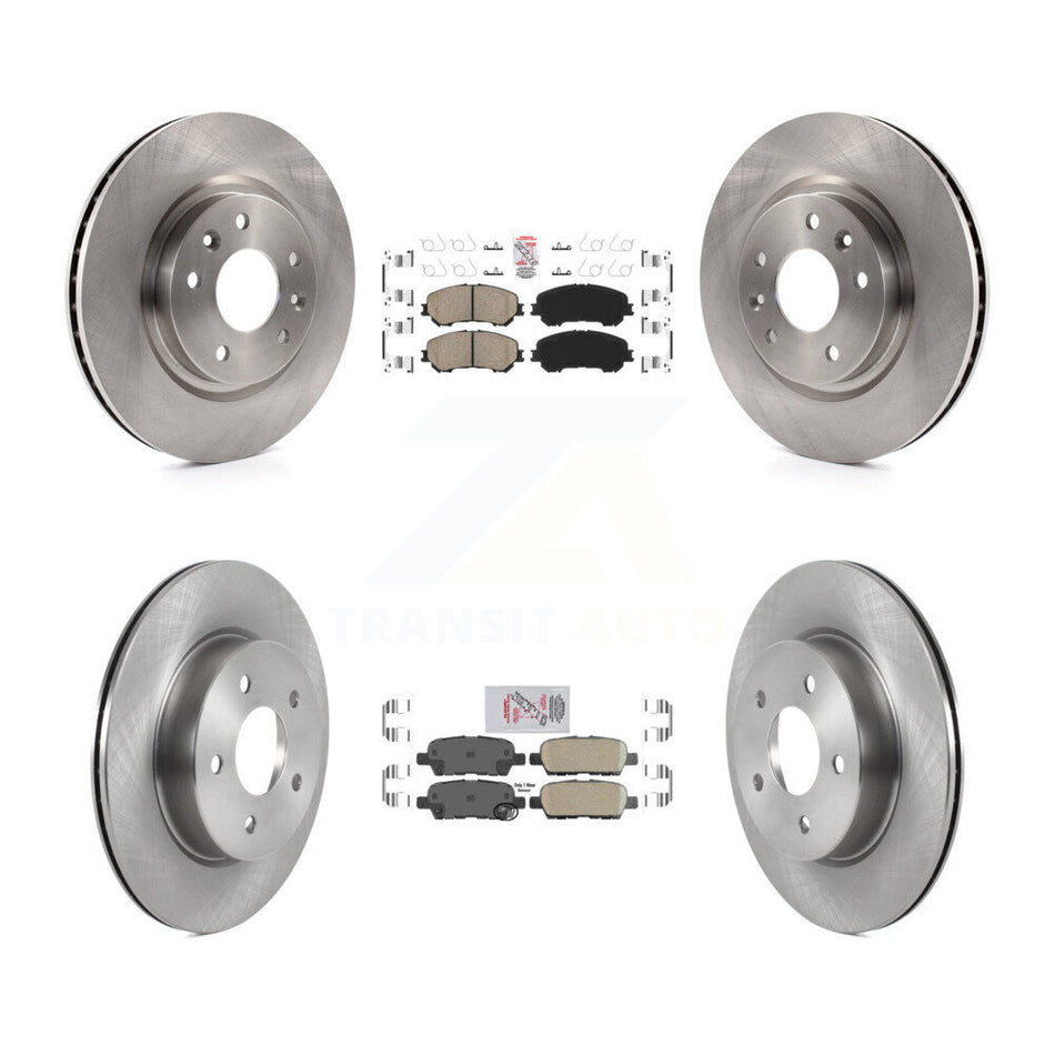 Front Rear Ceramic Pads And Disc Brake Rotors Kit For Nissan Qashqai Rogue Sport K8A-106419