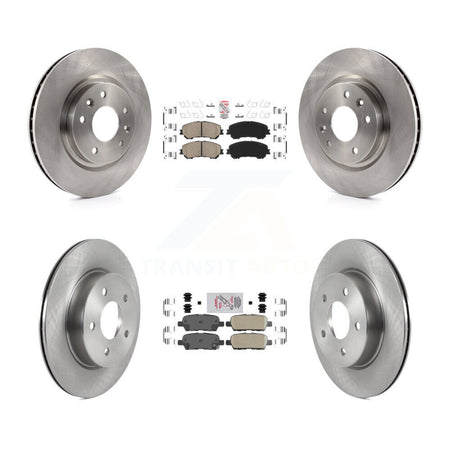 Front Rear Ceramic Pads And Disc Brake Rotors Kit For Nissan Qashqai Rogue Sport K8A-106420