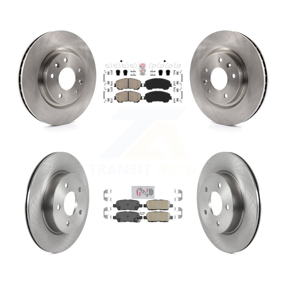 Front Rear Ceramic Pads And Disc Brake Rotors Kit For Nissan Qashqai Rogue Sport K8A-106421