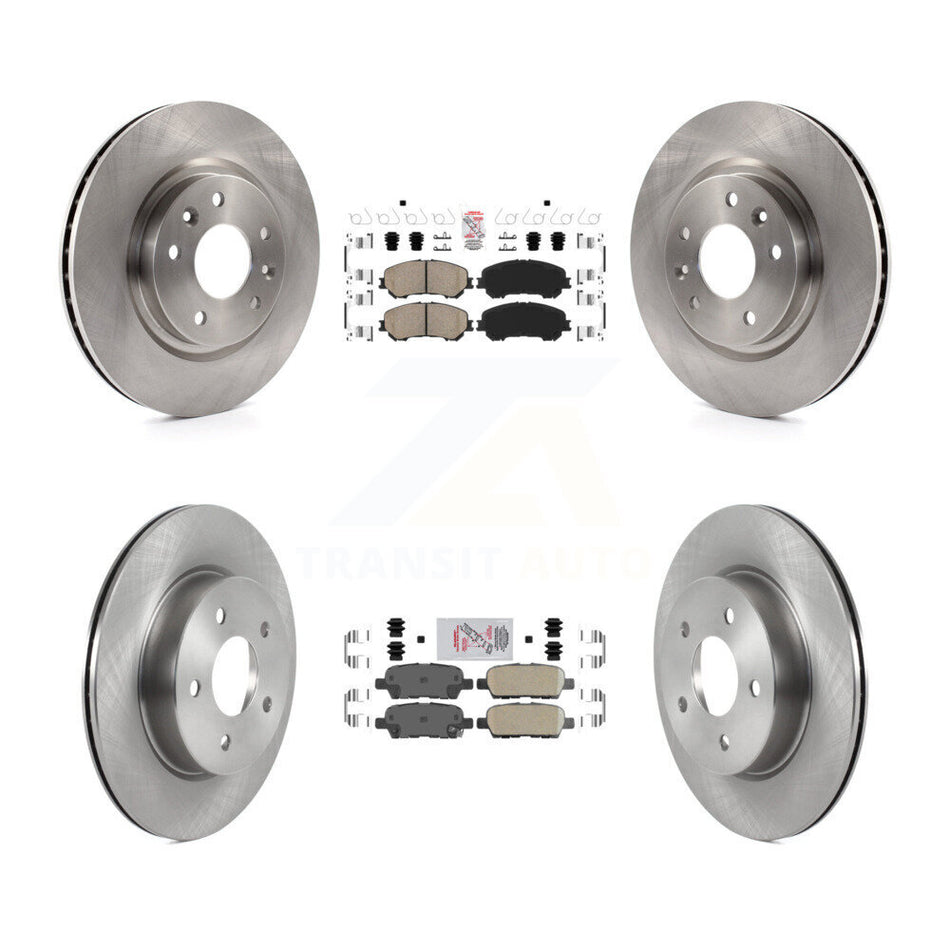 Front Rear Ceramic Pads And Disc Brake Rotors Kit For Nissan Qashqai Rogue Sport K8A-106422