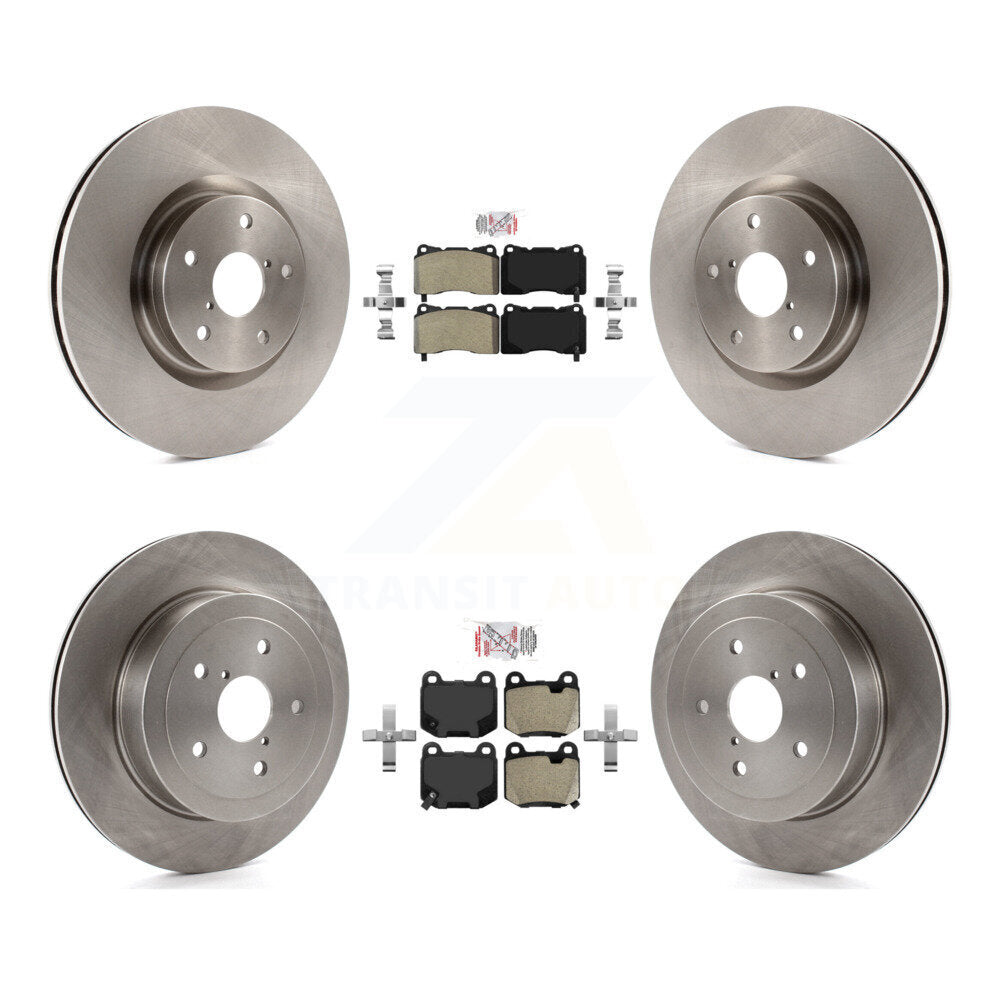 Front Rear Semi-Metallic Pads And Disc Brake Rotors Kit For Subaru Impreza K8A-106433