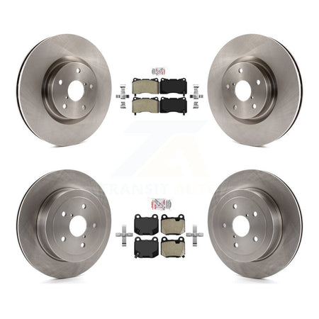 Front Rear Semi-Metallic Pads And Disc Brake Rotors Kit For Subaru Impreza K8A-106433