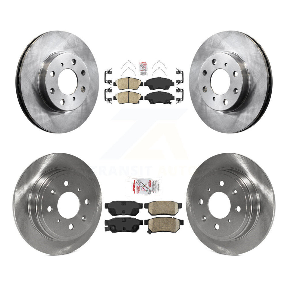 Front Rear Ceramic Pads And Disc Brake Rotors Kit For Honda Civic K8A-106435
