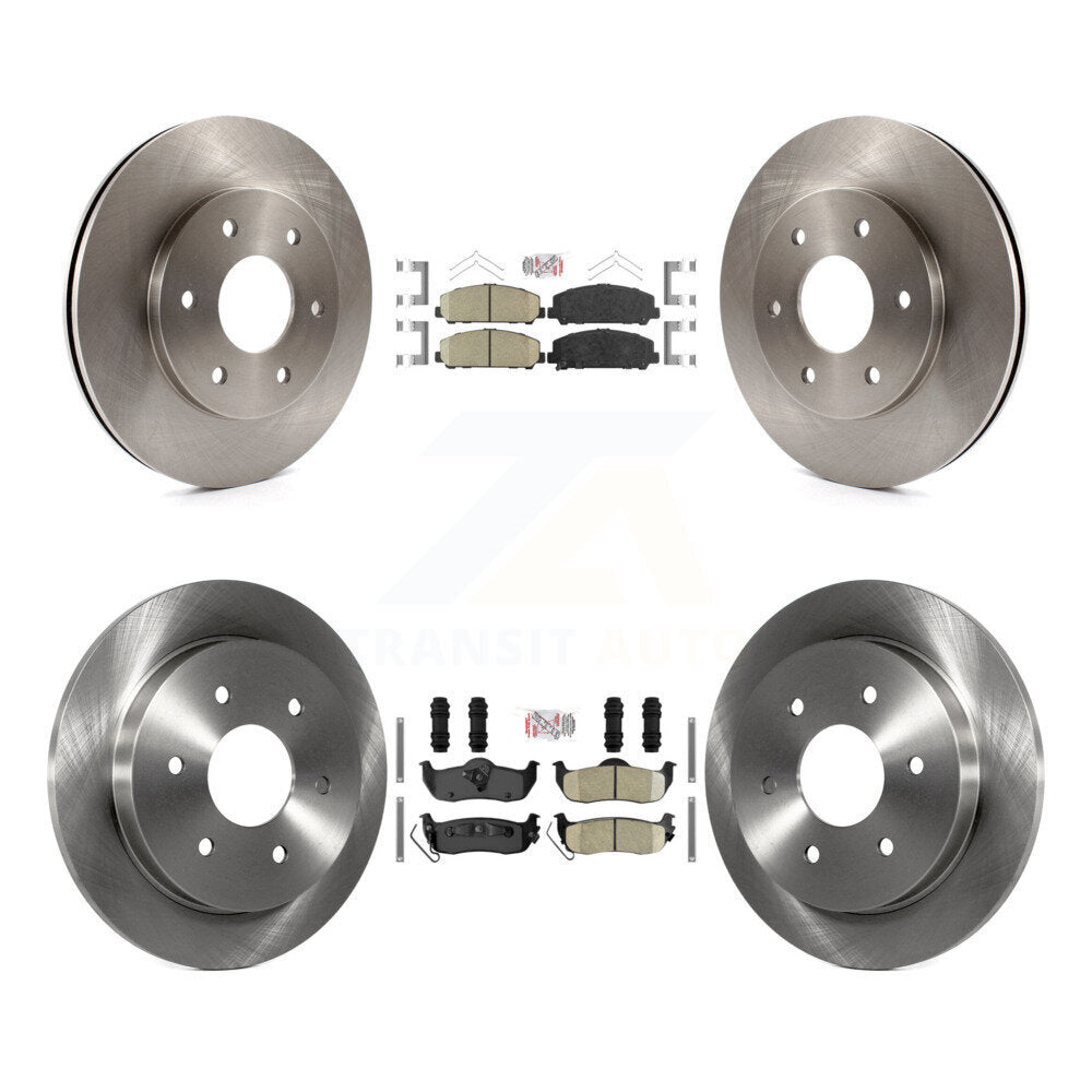Front Rear Ceramic Pads And Disc Brake Rotors Kit For INFINITI QX56 K8A-106436
