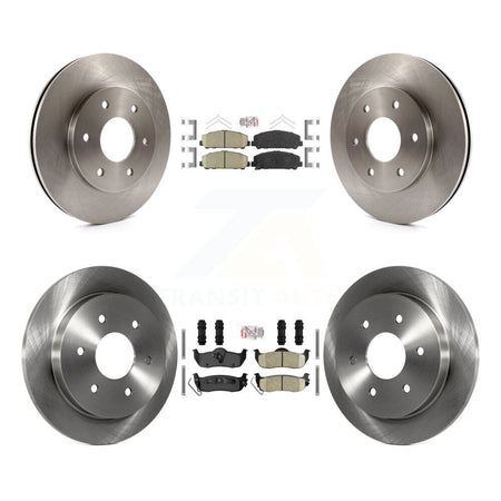 Front Rear Ceramic Pads And Disc Brake Rotors Kit For INFINITI QX56 K8A-106436