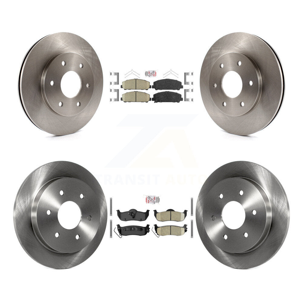 Front Rear Ceramic Pads And Disc Brake Rotors Kit For INFINITI QX56 K8A-106437
