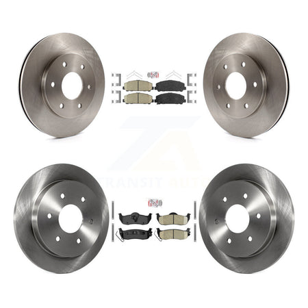 Front Rear Ceramic Pads And Disc Brake Rotors Kit For INFINITI QX56 K8A-106437
