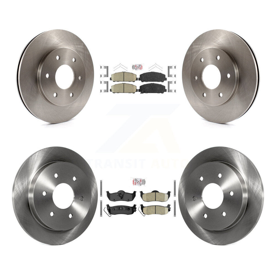 Front Rear Ceramic Pads And Disc Brake Rotors Kit For INFINITI QX56 K8A-106437