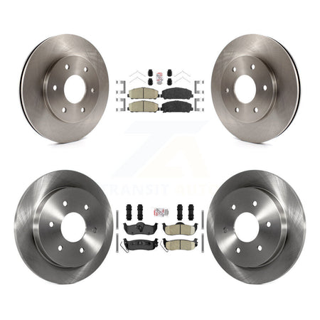 Front Rear Ceramic Pads And Disc Brake Rotors Kit For INFINITI QX56 K8A-106438