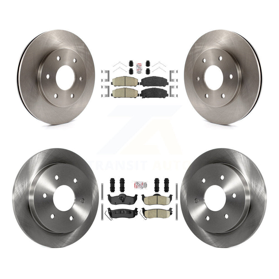 Front Rear Ceramic Pads And Disc Brake Rotors Kit For INFINITI QX56 K8A-106438