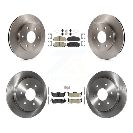Front Rear Ceramic Pads And Disc Brake Rotors Kit For INFINITI QX56 K8A-106439
