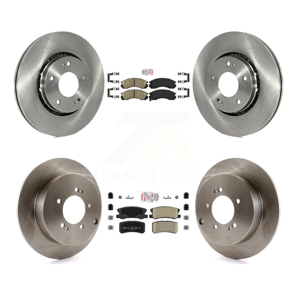 Front Rear Ceramic Pads And Disc Brake Rotors Kit For Mitsubishi Lancer K8A-106440