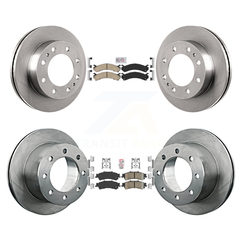 Front Rear Ceramic Pads And Disc Brake Rotors Kit For 2001 GMC Sierra 3500 K8A-106454