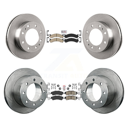 Front Rear Ceramic Pads And Disc Brake Rotors Kit For 2001 GMC Sierra 3500 K8A-106455