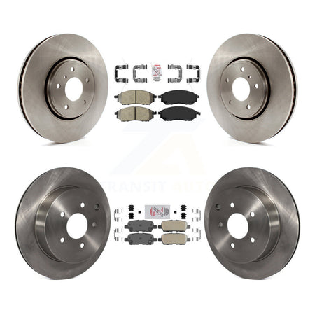 Front Semi-Metallic Rear Ceramic Pad And Disc Brake Rotor Kit For INFINITI FX35 FX37 FX45 K8A-106467
