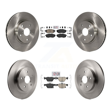 Front Rear Ceramic Pads And Disc Brake Rotors Kit For 2015 Subaru Legacy 2.5L K8A-106475