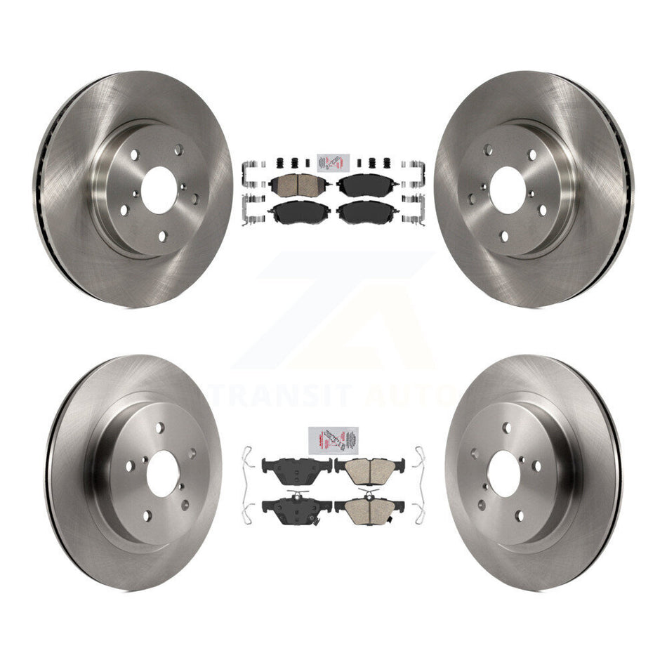 Front Rear Ceramic Pads And Disc Brake Rotors Kit For 2015 Subaru Legacy 2.5L K8A-106475