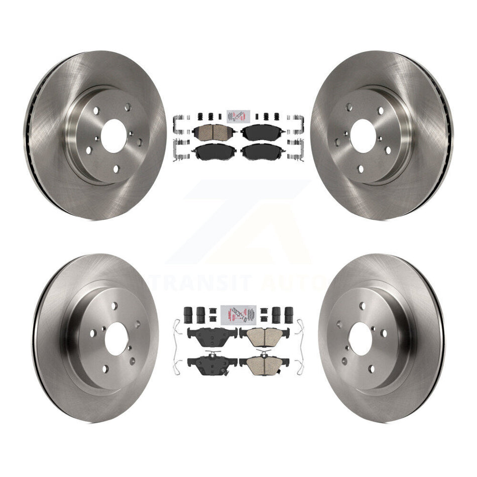 Front Rear Ceramic Pads And Disc Brake Rotors Kit For 2015 Subaru Legacy 2.5L K8A-106476