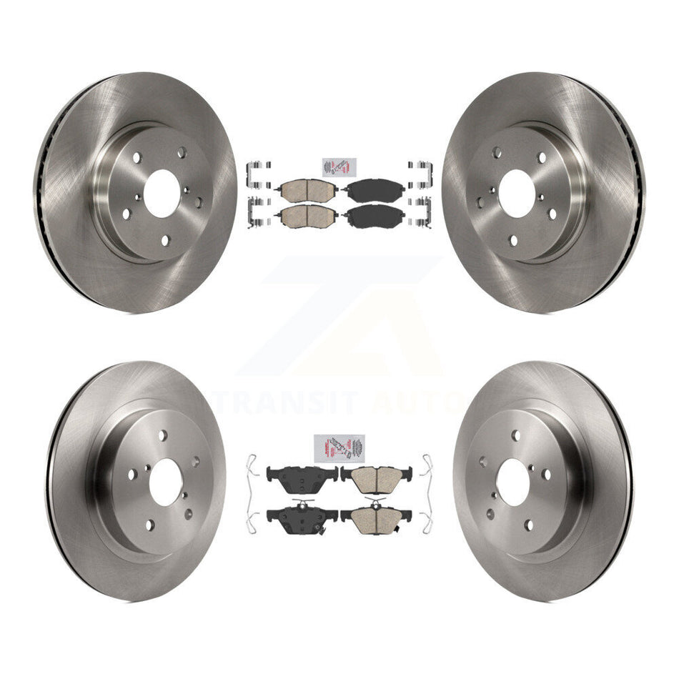 Front Rear Ceramic Pads And Disc Brake Rotors Kit For 2015 Subaru Legacy 2.5L K8A-106477