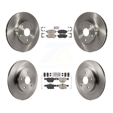 Front Rear Ceramic Pads And Disc Brake Rotors Kit For 2015 Subaru Legacy 2.5L K8A-106478