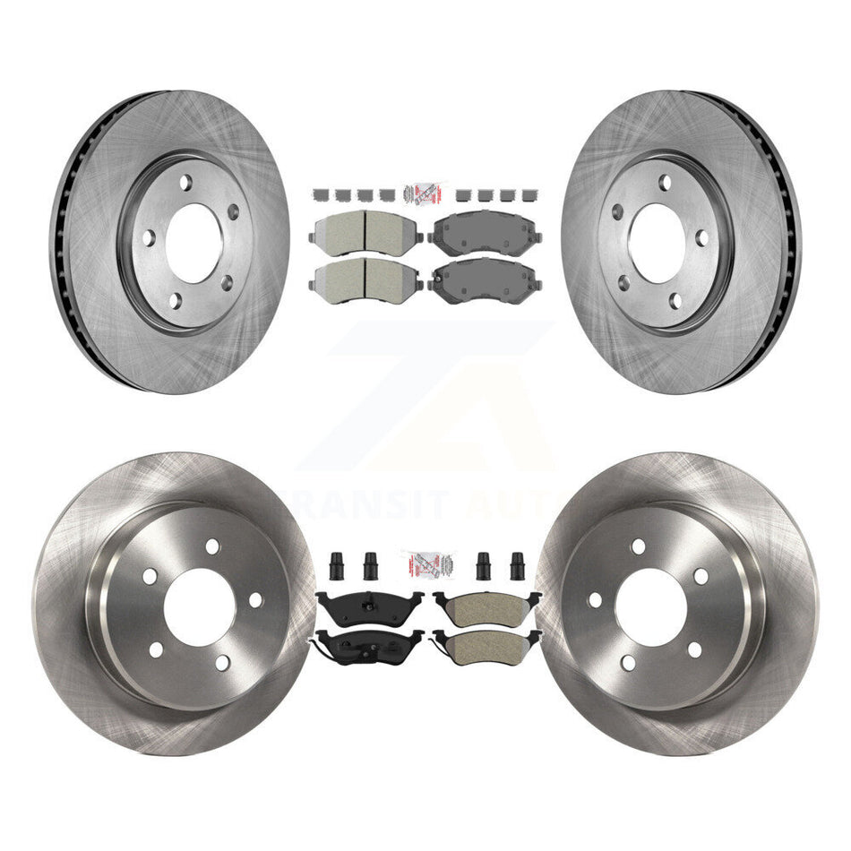 Front Rear Semi-Metallic Pad And Brake Rotor Kit For Dodge Grand Caravan Chrysler Voyager K8A-106481