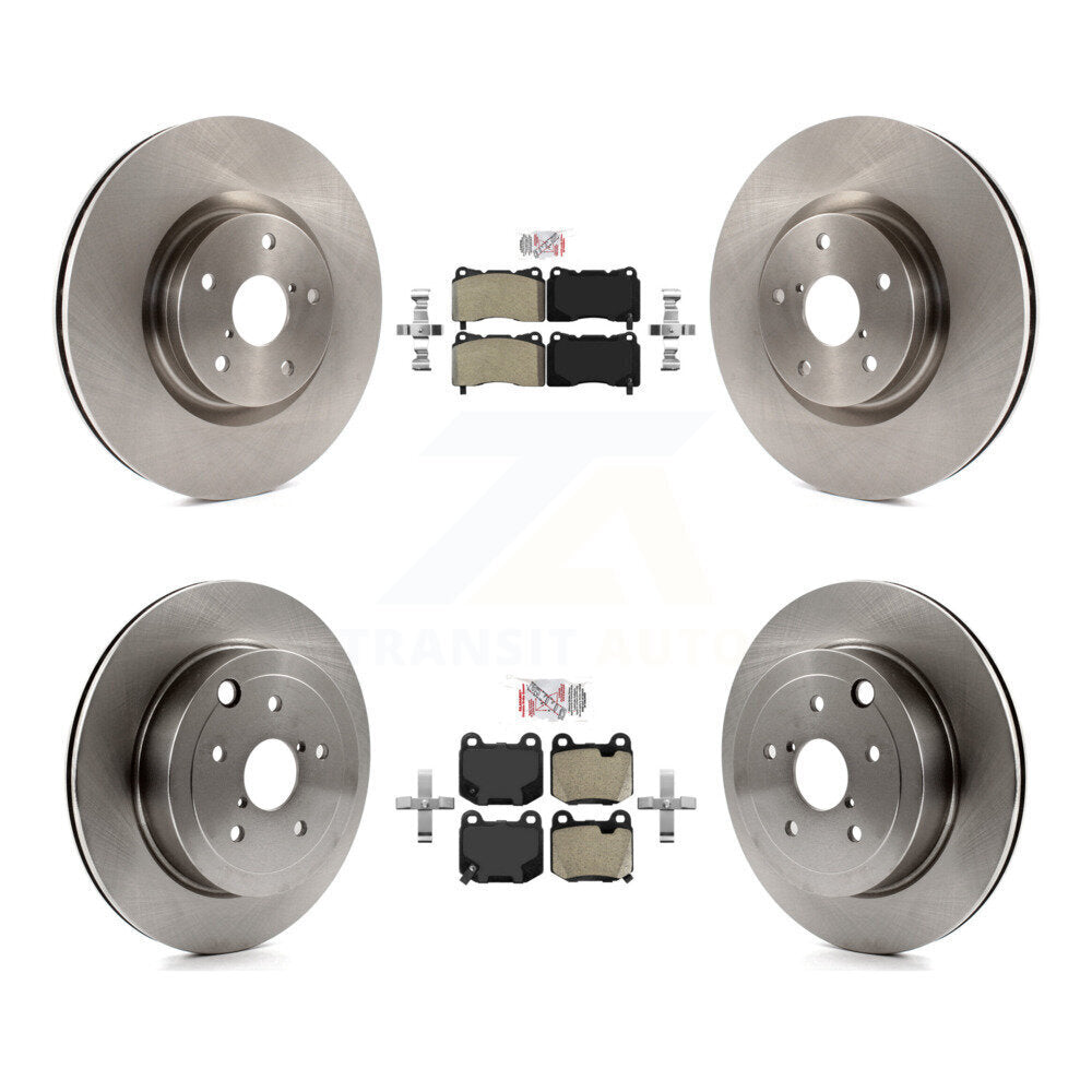 Front Rear Semi-Metallic Pads And Disc Brake Rotors Kit For Subaru Impreza WRX STI K8A-106484