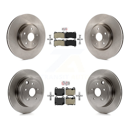 Front Rear Semi-Metallic Pads And Disc Brake Rotors Kit For Subaru Impreza WRX STI K8A-106484