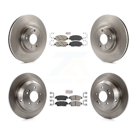 Front Rear Ceramic Pads And Disc Brake Rotors Kit For 2012 Hyundai Genesis 3.8L K8A-106486
