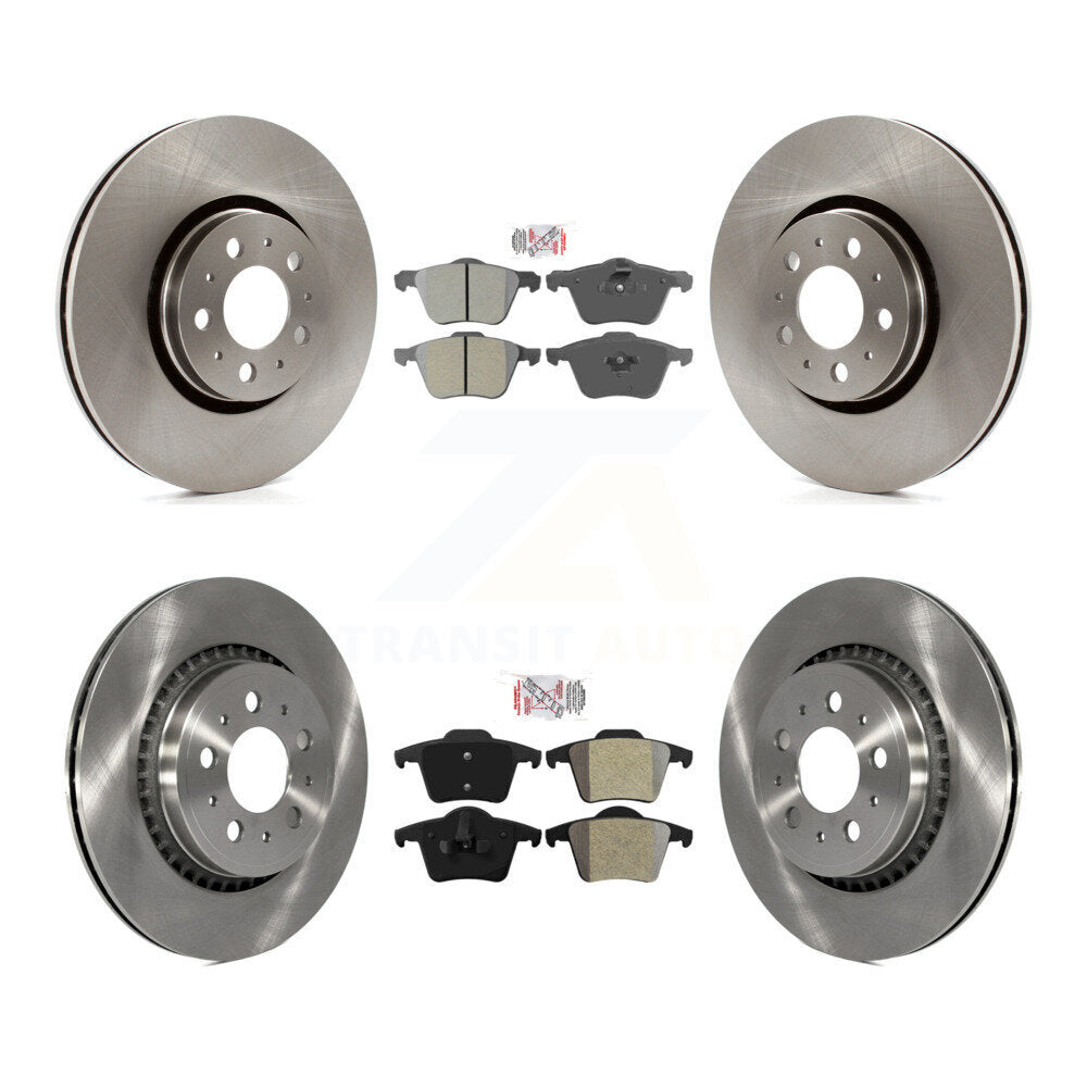 Front Rear Semi-Metallic Pads And Disc Brake Rotors Kit For Volvo XC90 K8A-106487
